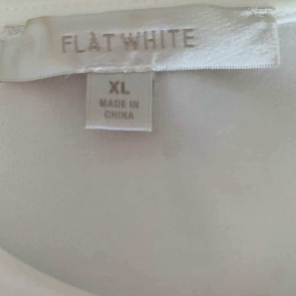 Elegant White Puff Sleeve Tee, from Anthropologie, size XL - Picture 8 of 9